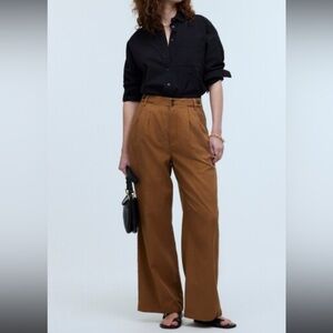 Madewell Harlow Wide Leg Women's Pants - Acorn